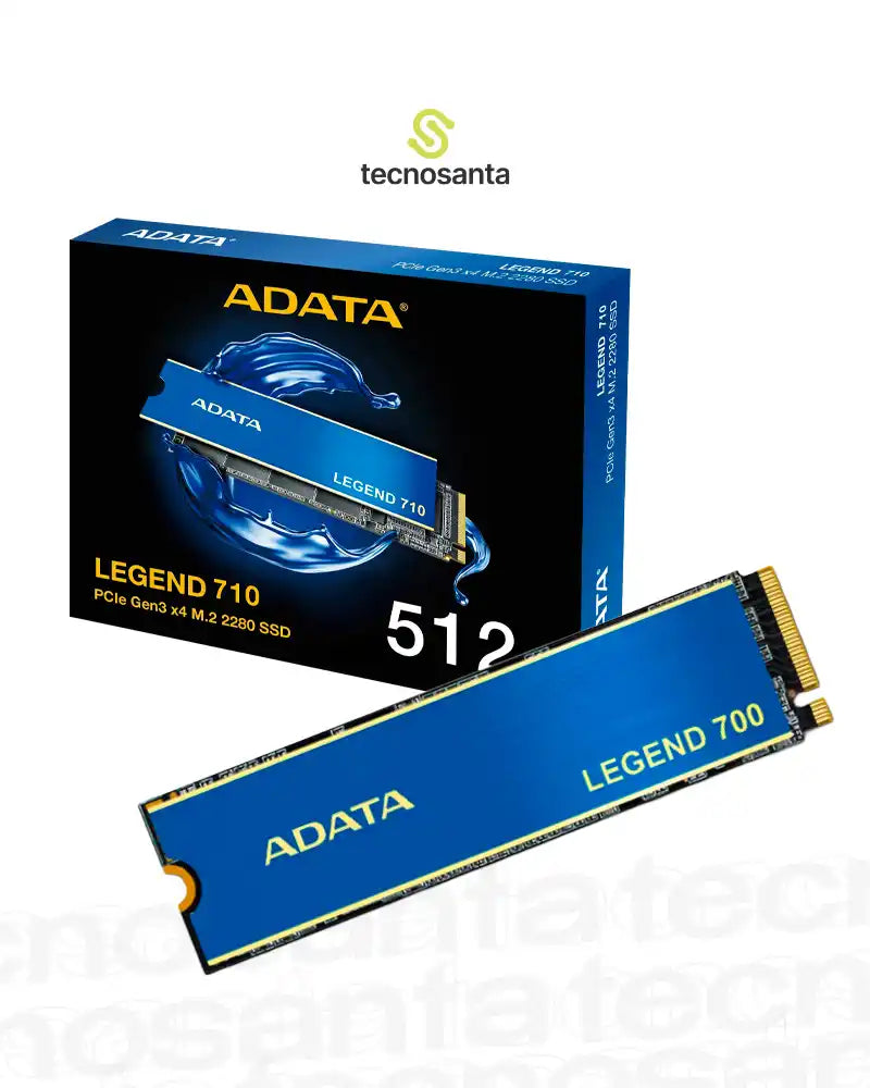 DISCO DE ESTADO SOLIDO ADATA LEGEND 700 - 512GB - M.2 PCI NVME 3X4 - 2280 - 2000MB/S - 1600MB/S
