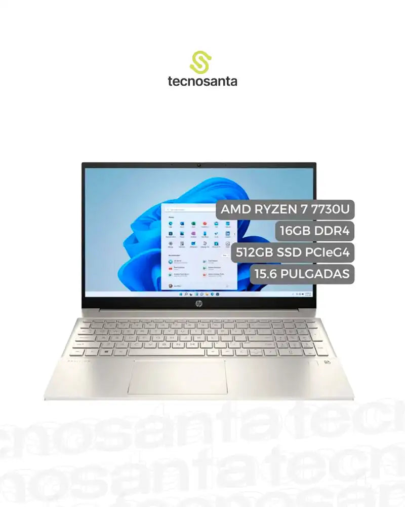 HP 15-FC0275LA - AMD RYZEN 7 7730U - 16GB DDR4 - 512GB SSD - PANTALLA 15,6" FHD - NO DVD - HDMI - FREEDOS - DORADO CALIDO ( B9TR3LA#ABM )