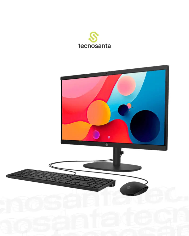COMPUTADOR TODO EN UNO HP 22-DG0205LA - INTEL N100 - 8GB DDR5 - 512GB SSD - PANTALLA 21,5" FHD - NO DVD - HDMI - RJ45 - FREDDOS - NEGRO
