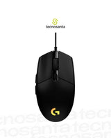 MOUSE GAMING LOGITECH G203 LIGHTSYNC- NEGRO - USB -ALAMBRICO - RGB - 6 BOTONES PROGRAMABLES - RESOL. 200 / 8000 DPI - RESPUESTA 1000HZ (1MS)