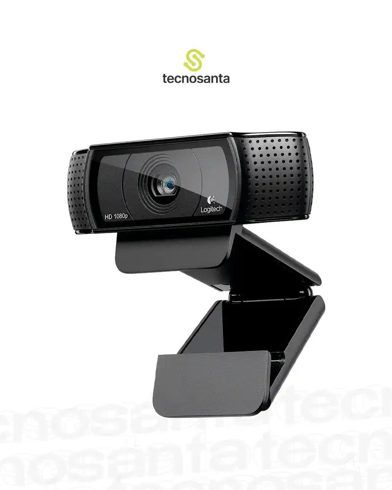 Cámara Web Logitech C920 Pro FHD 1080P 3MP Micrófono Estéreo USB-A Negro