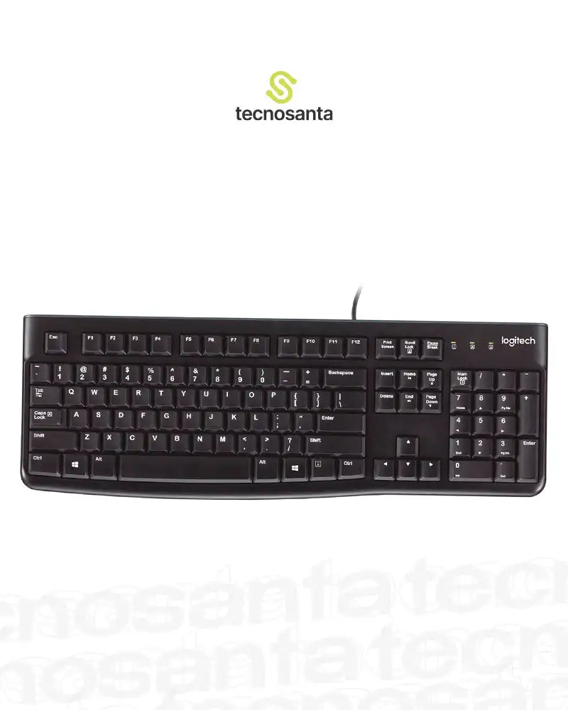 Teclado Logitech K120 Alámbrico USB Negro