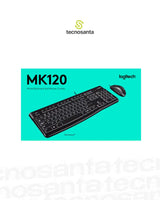 Combo Teclado+Mouse Logitech MK120 Alámbrico USB Negro
