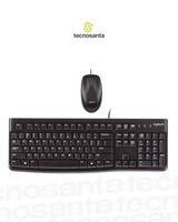 Combo Teclado+Mouse Logitech MK120 Alámbrico USB Negro