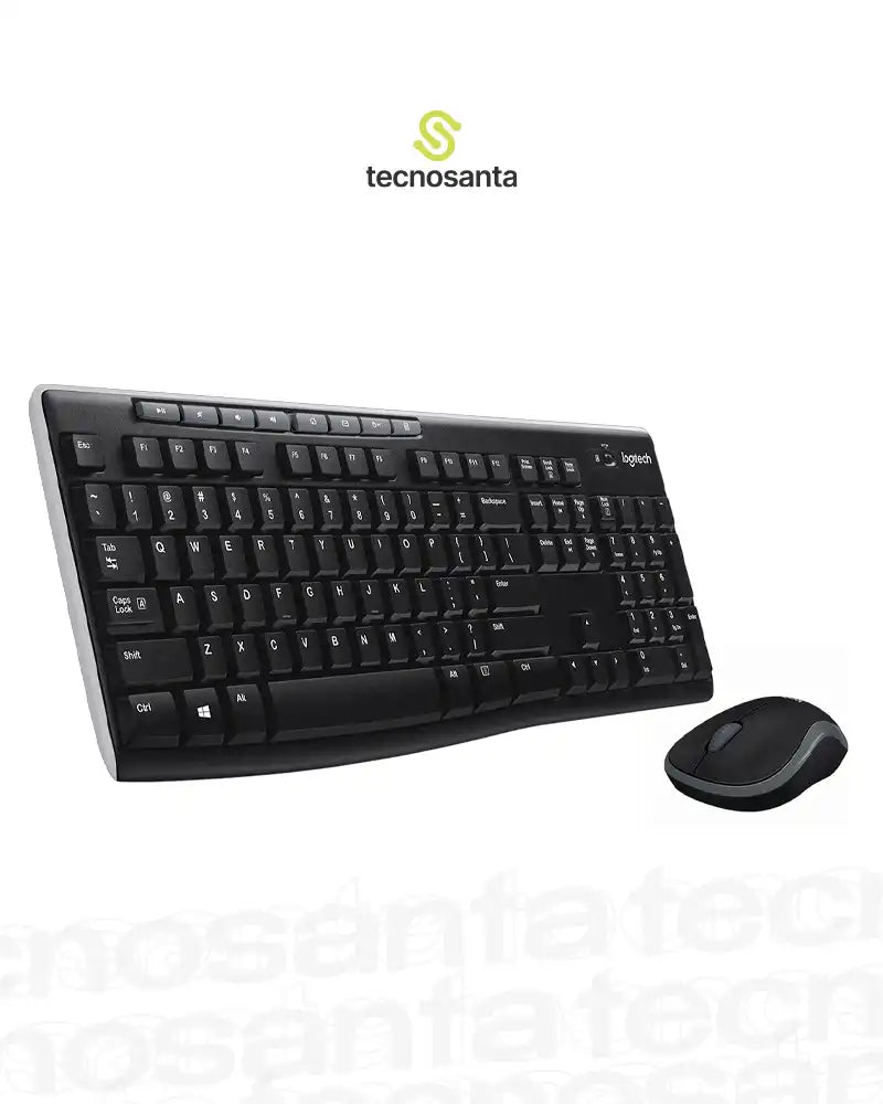 Combo Teclado+Mouse Logitech MK270 Inalámbrico Negro