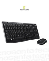Combo Teclado+Mouse Logitech MK270 Inalámbrico Negro