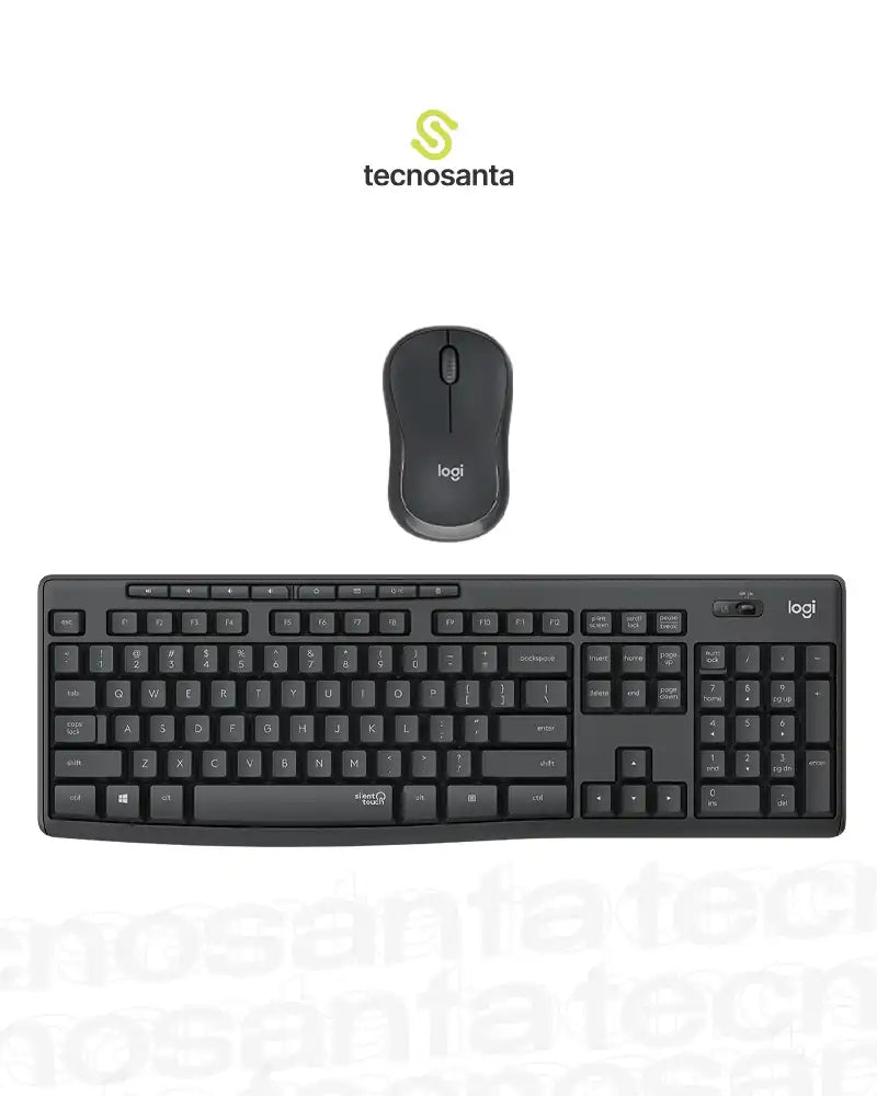 Combo Teclado+Mouse Logitech MK295 Inalámbrico Negro Silent Touch