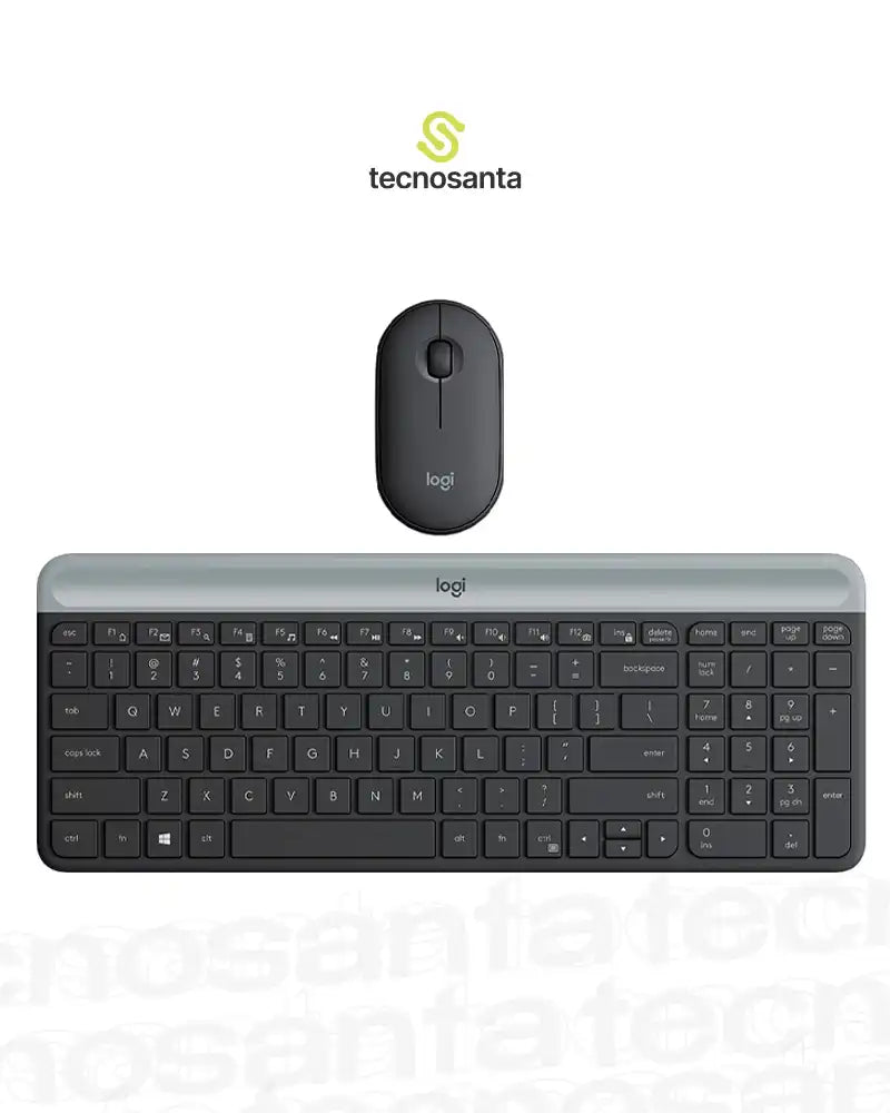 Combo Teclado+Mouse Logitech MK470 Inalámbrico Slim Silencioso Negro