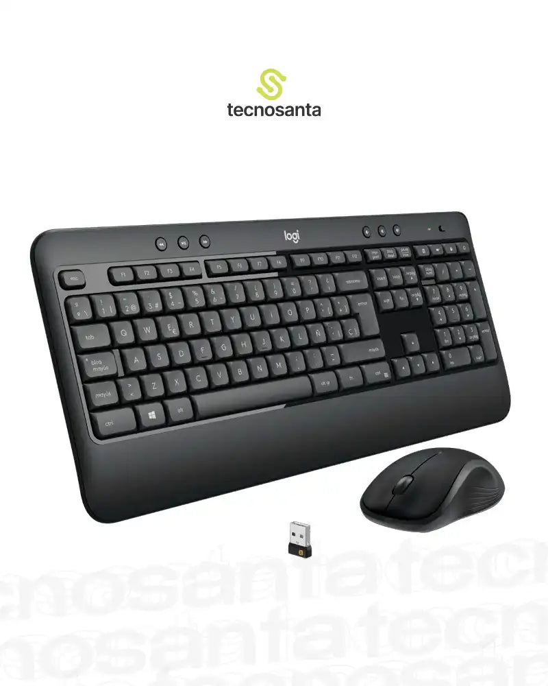 Combo Teclado+Mouse Logitech MK540 Advanced Inalámbrico con Reposamanos Negro