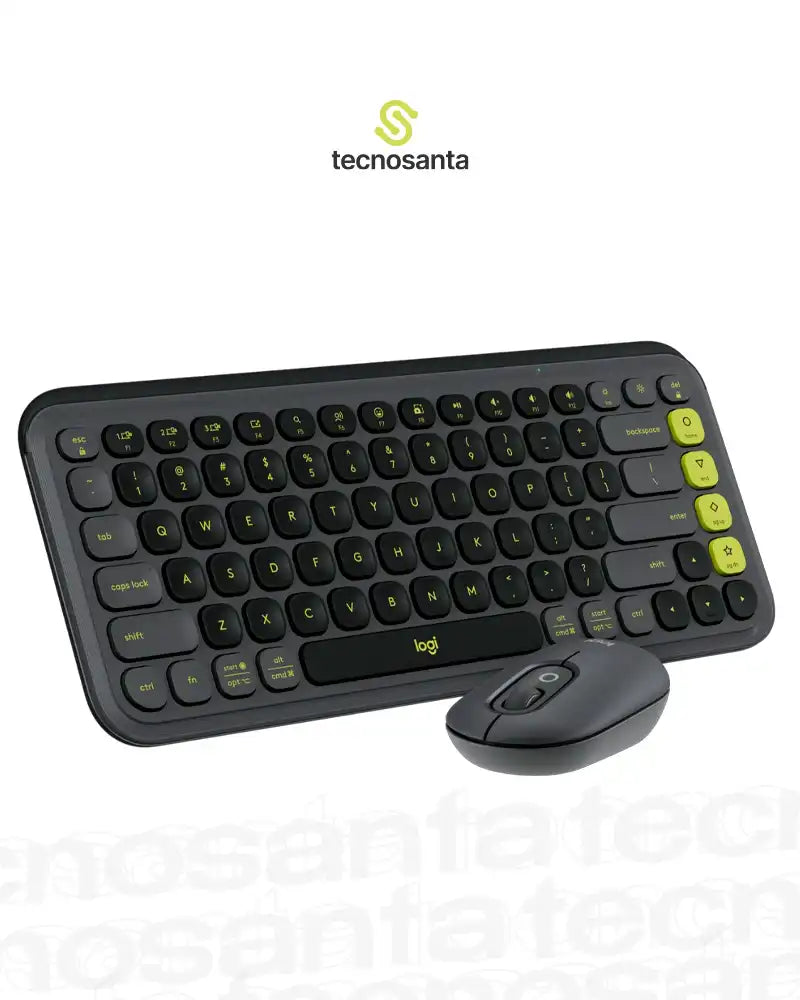 Combo Teclado+Mouse Logitech POP Icon Inalámbrico BT Silencioso