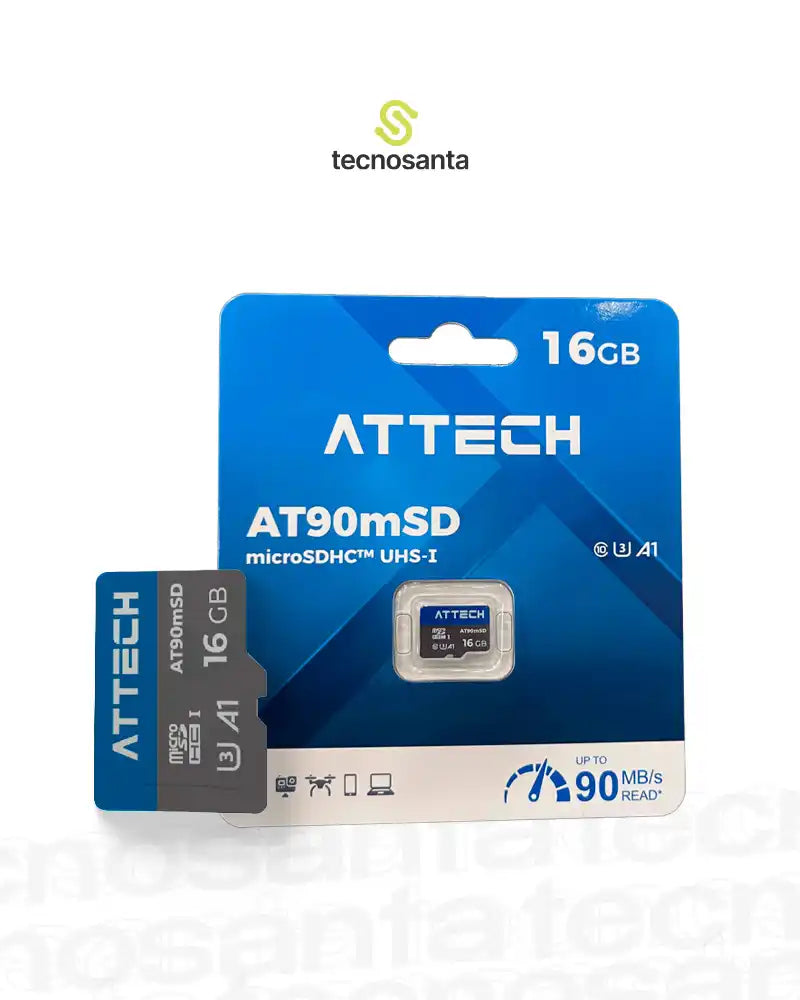 MEMORIA MICRO SD ATTECH 16GB CLASE 10