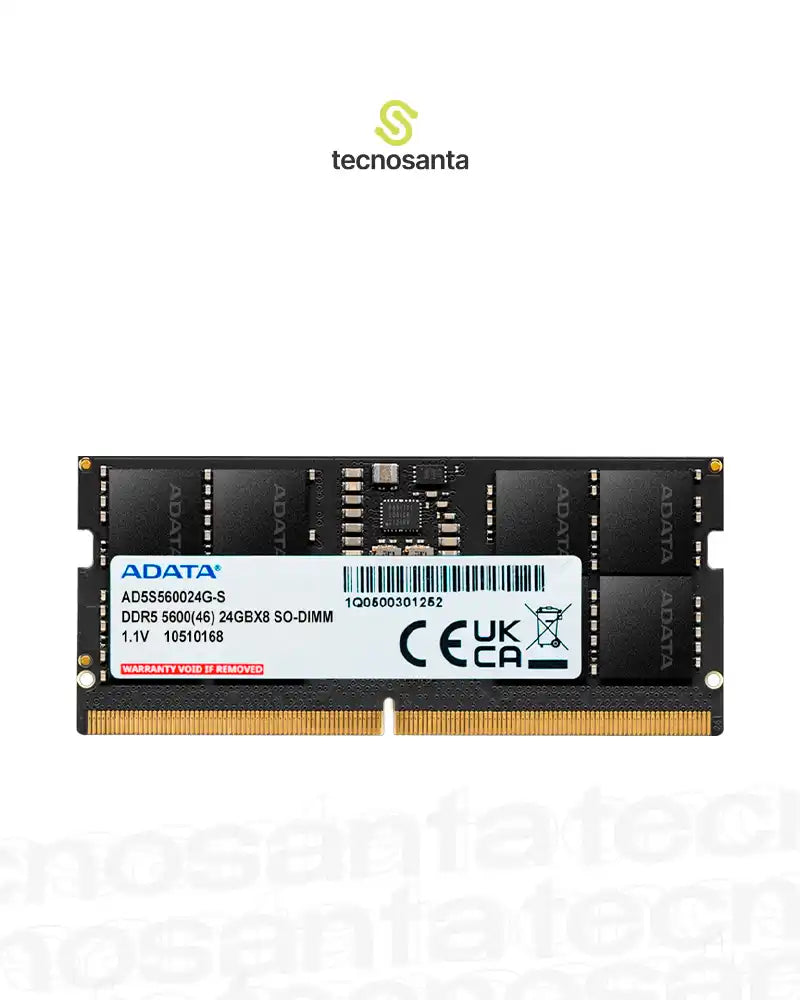 MEMORIA RAM ADATA PARA PORTATIL 24GB DDR5 5600MHZ