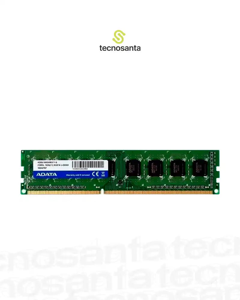 MEMORIA RAM PARA PC ADATA 8GB DDR3 1600 LOW VOLTAGE