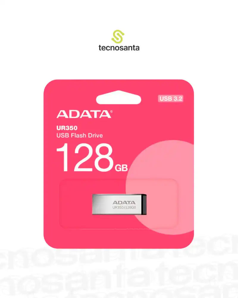 MEMORIA USB ADATA UR350 3,2 - 128GB - SILVER - METALICA