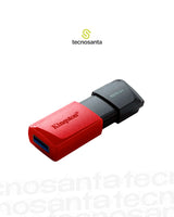 MEMORIA USB KINGSTON DATATRAVELER 3.2 DTX EXODIA M- 128GB - NEGRA - RETRACTIL