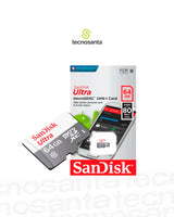 MEMORIA MICRO SD 64GB SANDISK ULTRA CLASE 10 HASTA 100MB/S
