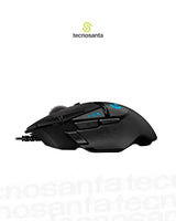MOUSE GAMING LOGITECH G502 HERO LIGHTSYNC RGB- NEGRO - USB - ALAMBRICO - 11 BOTONES PROG - RESOL.100 /25600 DPI - 1000 HZ (1MS)- PESO AJUSTABLE