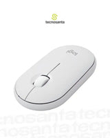 MOUSE LOGITECH PEBBLE M350 - INALAMBRICO - BLUETOOTH - SILENCIOSO - BLANCO - TECNOLOGIA SILENT TOUCH - COMPACTO