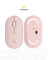 MOUSE LOGITECH PEBBLE M350 - INALAMBRICO - BLUETOOTH - SILENCIOSO - ROSA - TECNOLOGIA SILENT TOUCH - COMPACTO