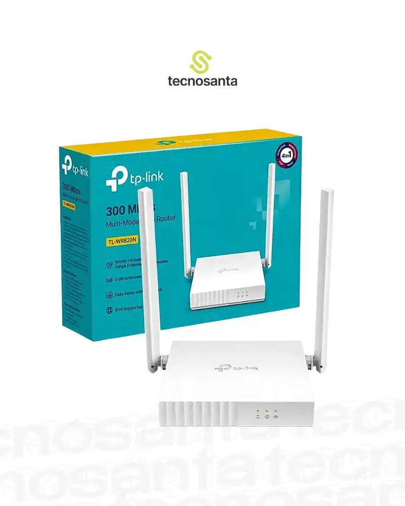 ROUTER TP-LINK TL-WR820N - N300 MBPS - 2 ANTENAS