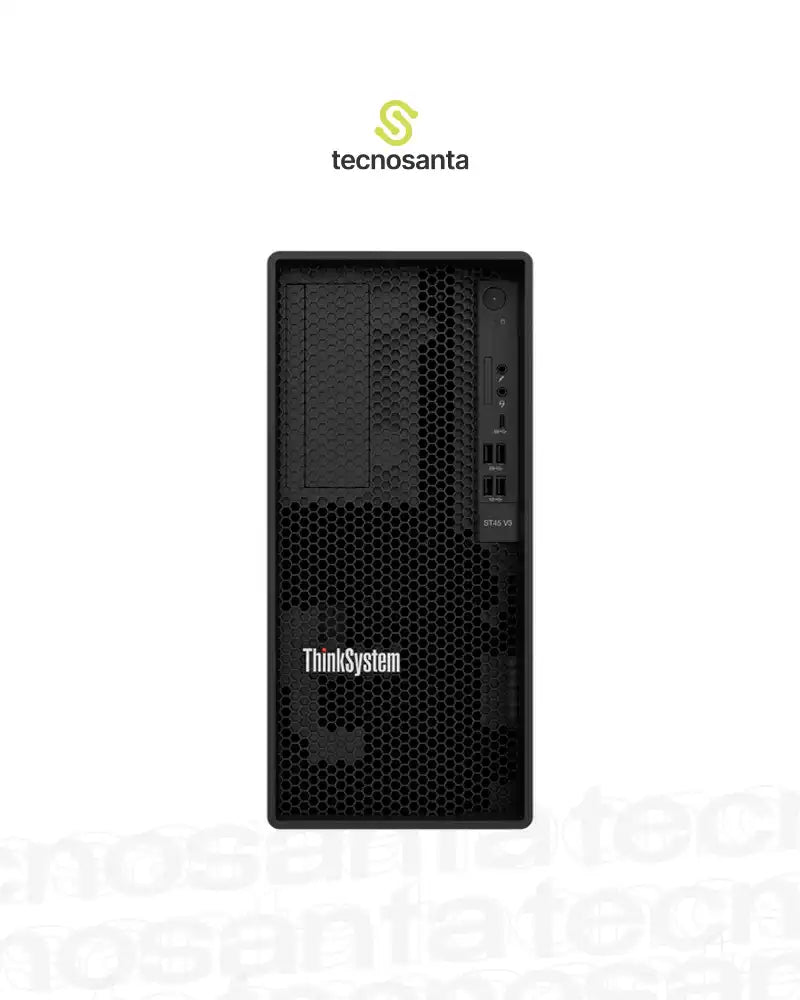 SERVIDOR LENOVO THINKSYSTEM ST45 V3 - AMD EPYC 4124P 3,8GHZ - TURBO MAXIMA 5,1GHZ - 16GB DDR5 - 2 TERAS