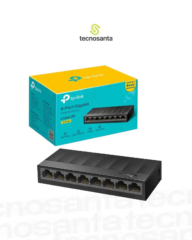 SWITCH TP-LINK 8 PUERTOS 10/100/1000 - LS1008G
