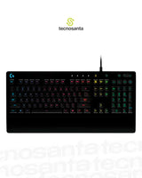 TECLADO GAMING LOGITECH G213 PRODIGY - RGB LIGHTSYNC - NEGRO - USB - ALAMBRICO - RESISTENTE A SALPICADURAS - CON REPOSAMANOS