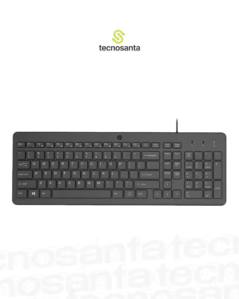 TECLADO HP 150 - ALAMBRICO - NEGRO - USB - 664R5AA#ABM