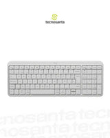 TECLADO LOGITECH K250 - INALAMBRICO - BLUETOOTH - COMPACTO - BLANCO