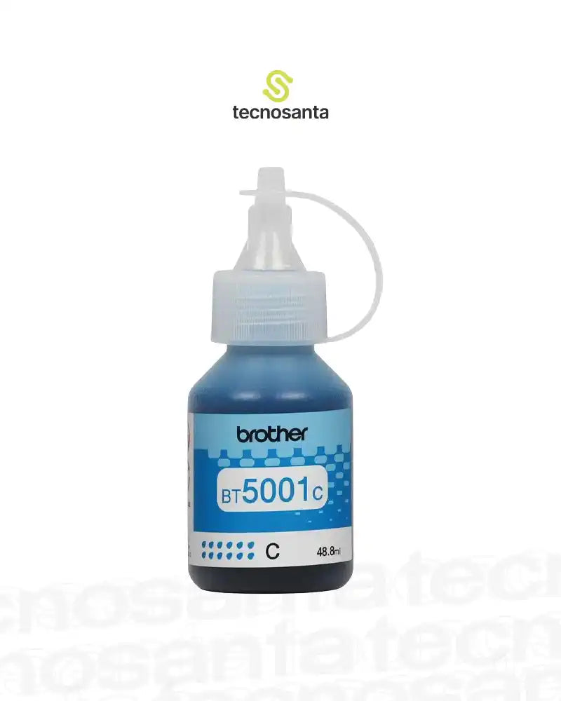 TINTA BROTHER BT5001C CYAN - 48,8ML - COMPATIBLE CON T520W - T720W - T920W