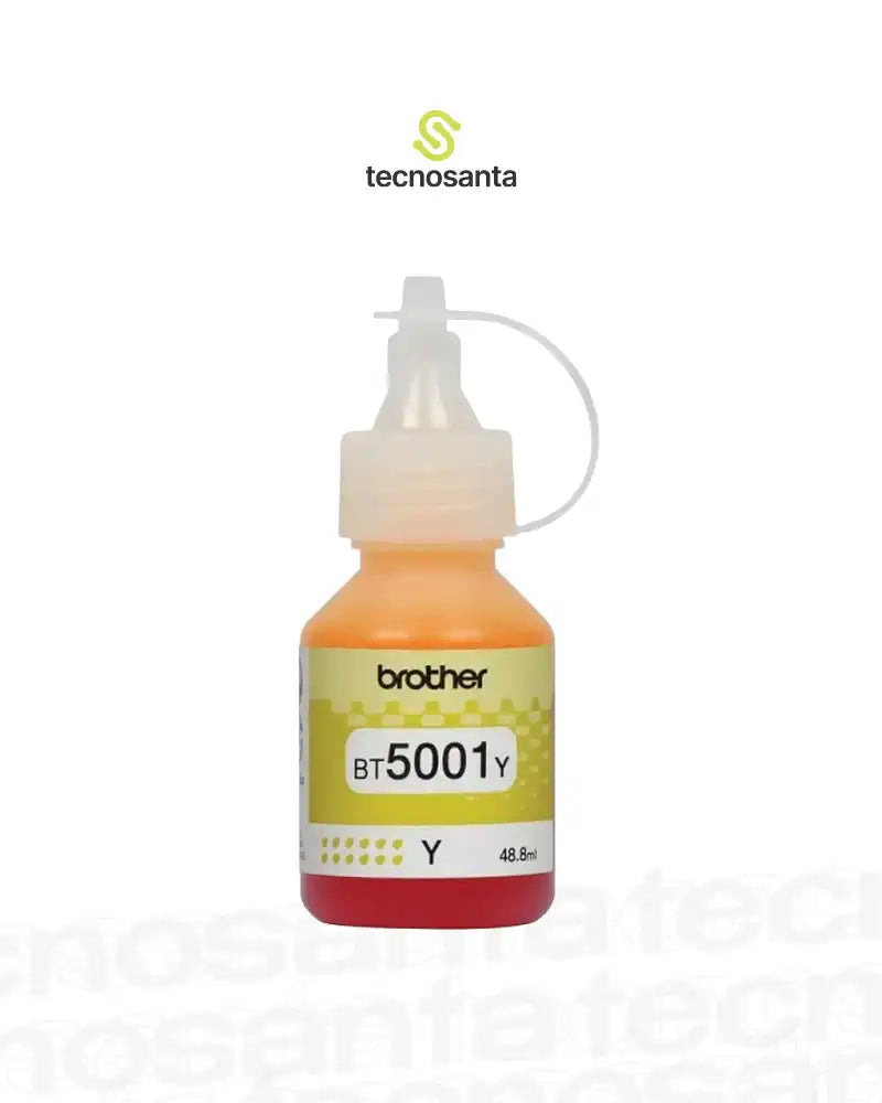 TINTA BROTHER BT5001Y YELLOW - 48,8ML - COMPATIBLE CON T520W - T720W - T920W