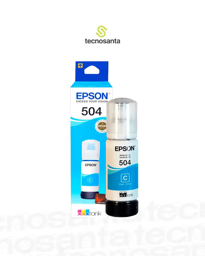 TINTA EPSON T-504 CYAN COMPATIBLE CON L4150 - L4160 - L4260 - L6161 - L6171 - L6270 - L6191 - L14150.