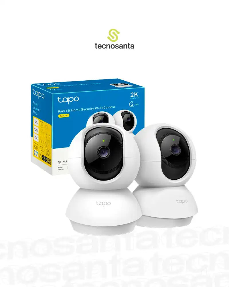 TP-LINK TAPO C200  2 UNDS - 1080P FHD - 360 HORIZONTAL - 114 VERTICAL - MICROFONO Y ALTAVOZ - HASTA 128GB EN MICRO SD - DETECCION DE MOVIMIENTO