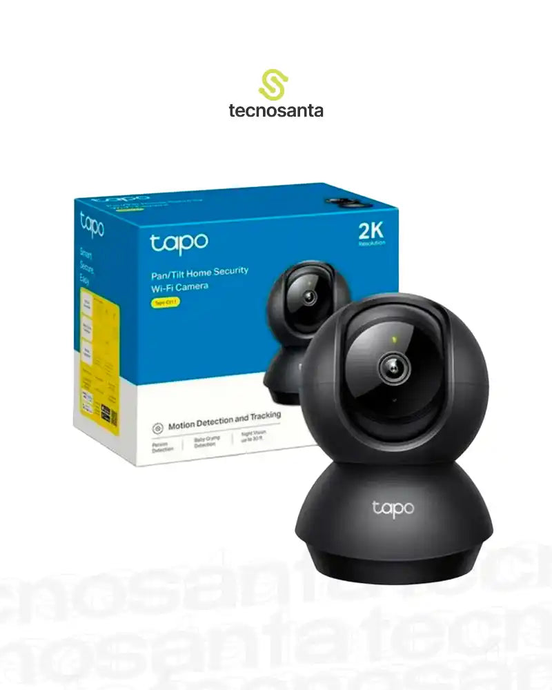 TP-LINK TAPO C211 - 3MP 2K - 360 HORIZONTAL - 114 VERTICAL - MICROFONO Y ALTAVOZ - HASTA 256GB MICRO SD - DETECCION DE MOVIMIENTO - NEGRA