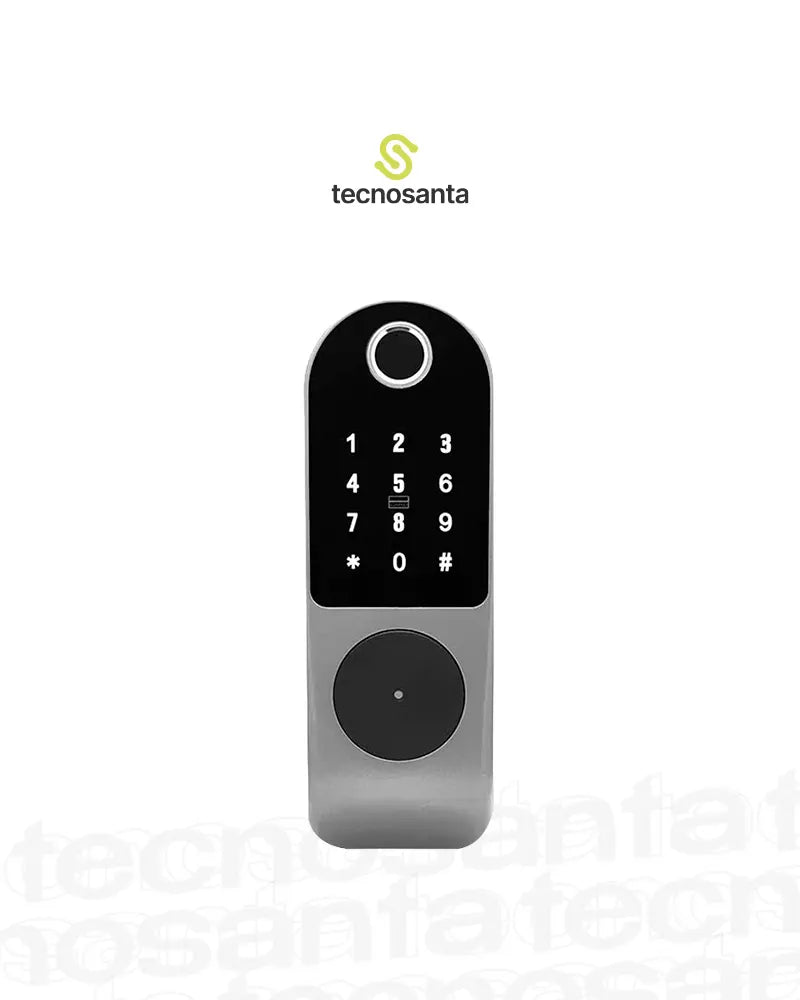 Cerradura Inteligente Electrónica con Huella, Tarjeta, Clave y Llave