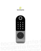 Cerradura Inteligente Electrónica con Huella, Tarjeta, Clave y Llave