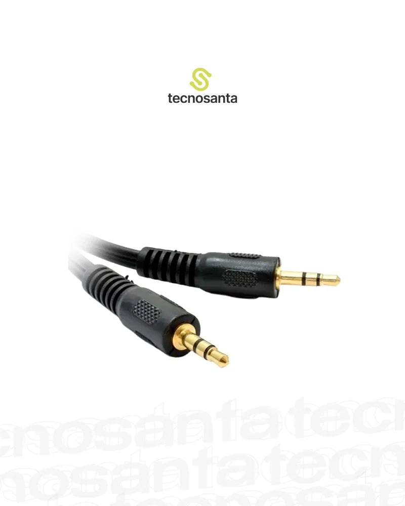 Cable Audio 3.5 A 3.5mm Stereo Punta Dorada