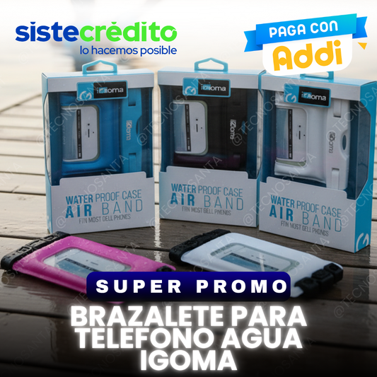brazalete para telefono agua igoma