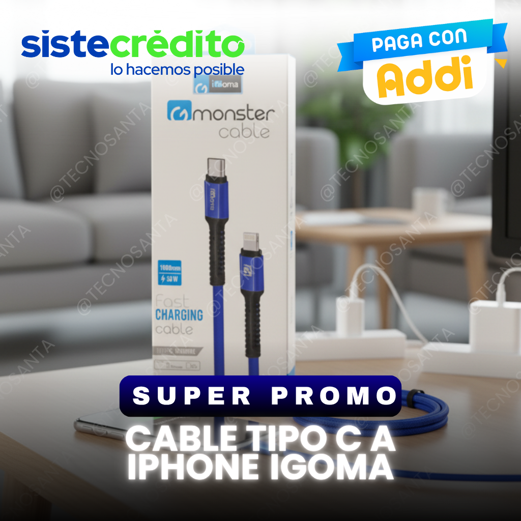 cable tipo c a iphone