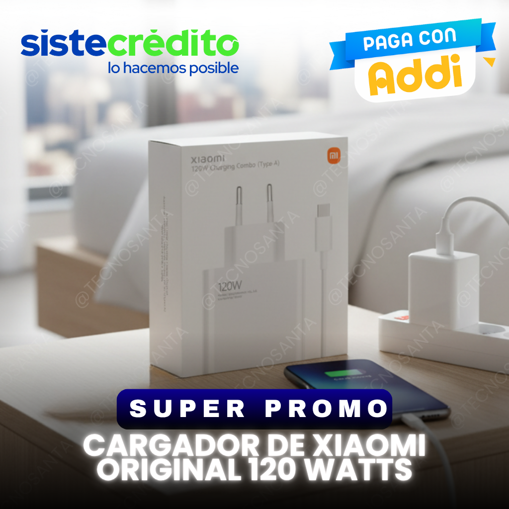 cargador de xiaomi original 120 watts