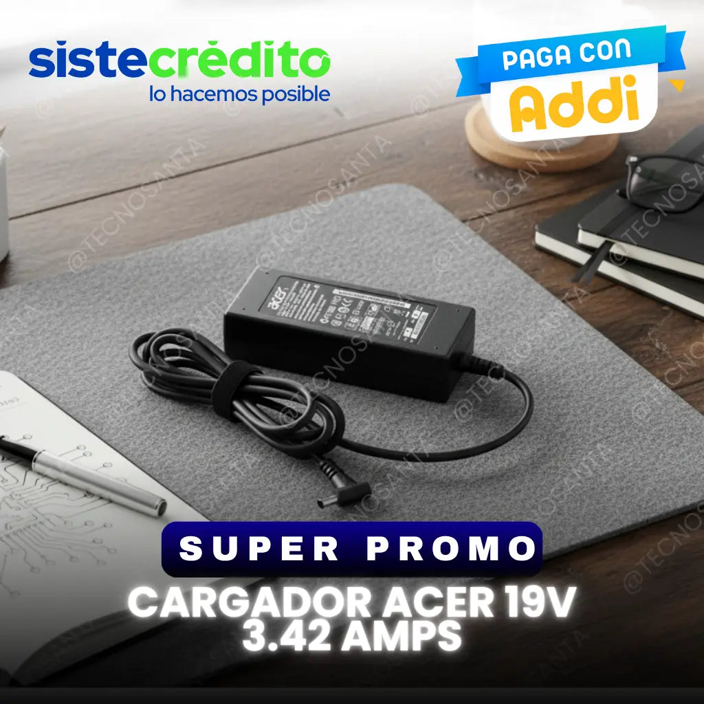 cargador acer 19v 3.42 amps