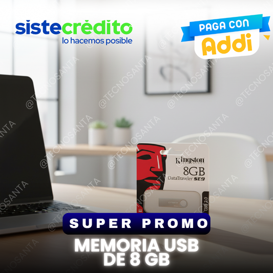 Memoria Usb De 8 Gb