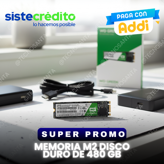 Memoria M2 Disco Duro De 480 Gb