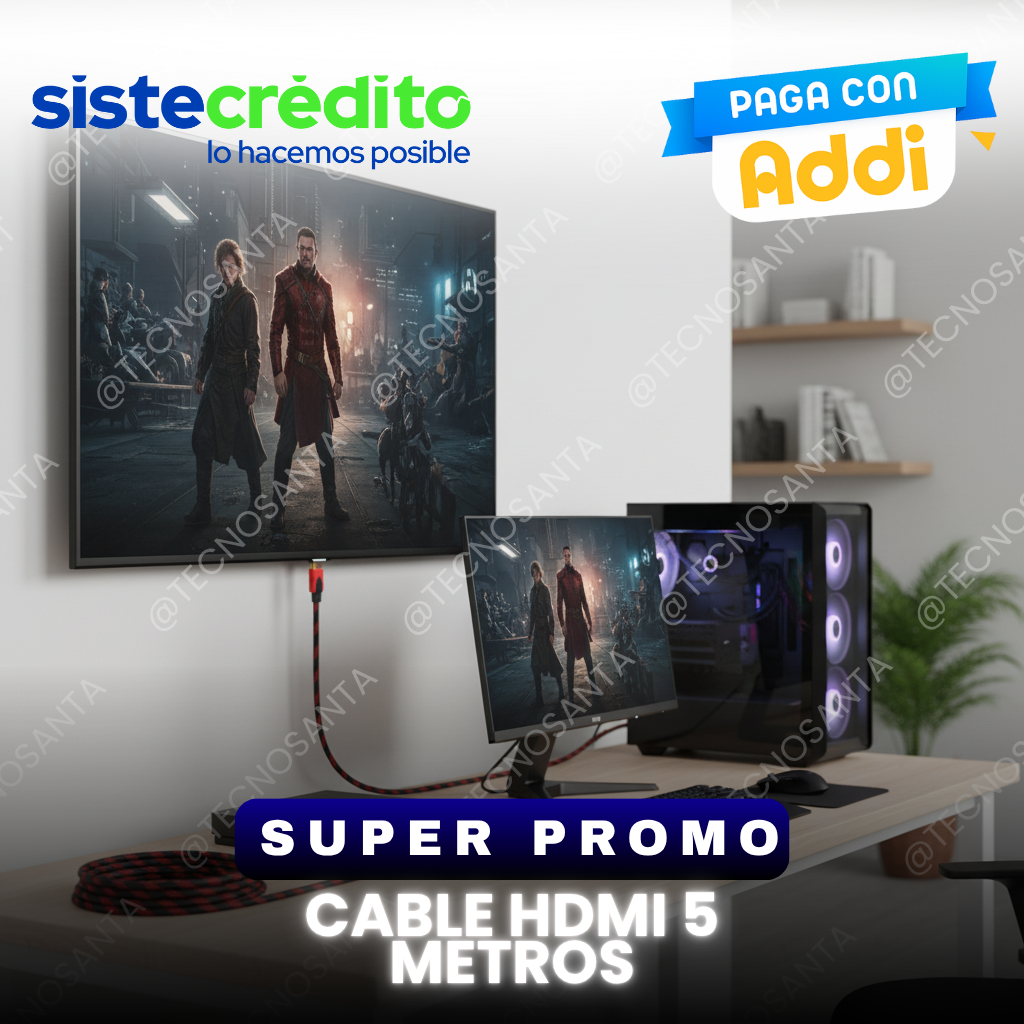 Cable Hdmi 5 Metros