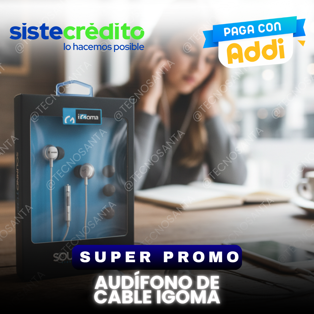 Audífono de cable igoma