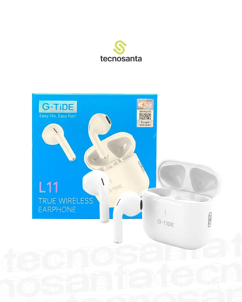 Audífonos Inalambricos G Tide L11 Blancos