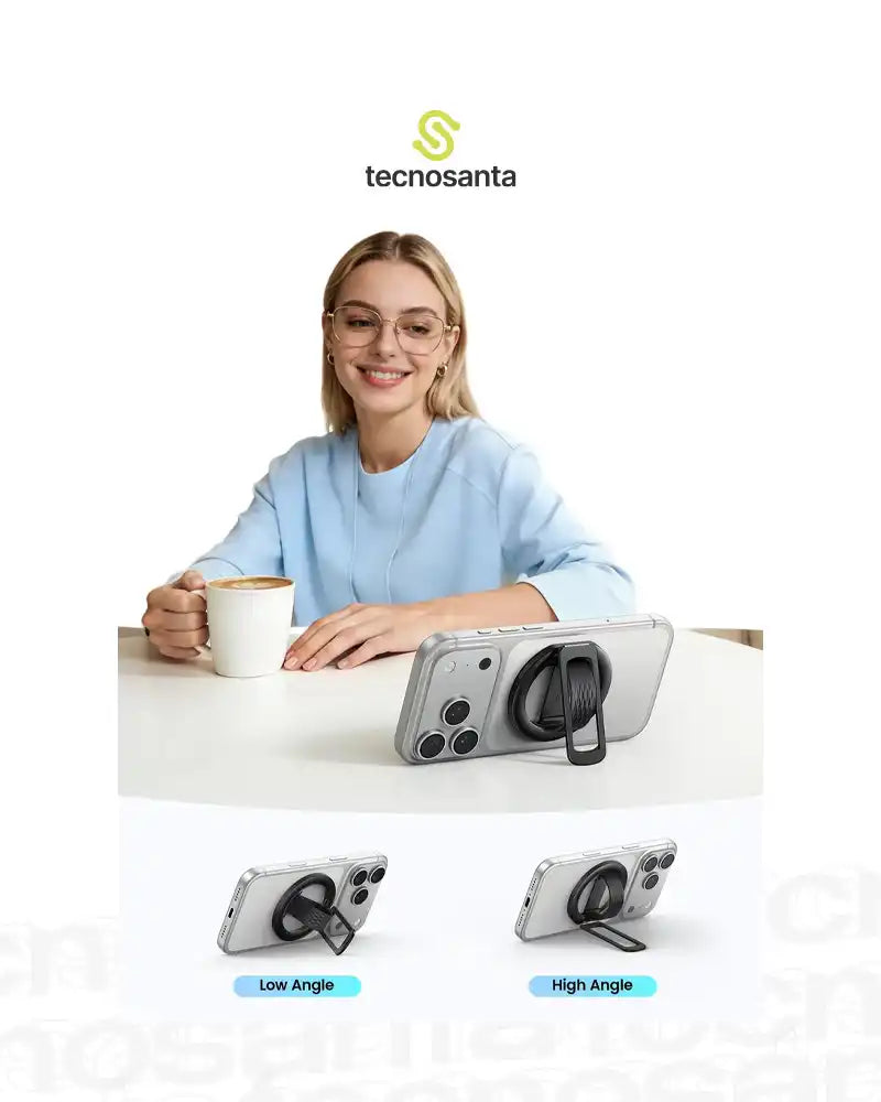 Soporte Magnético 360° para Celular con Anillo Giratorio