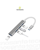 Multipuerto Usb 4 En 1