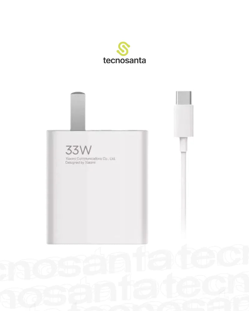 Cargador Original Xiaomi 33W + Cable  USB Tipo C Carga Rápida