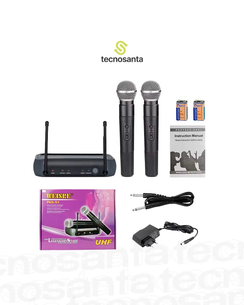 Micrófonos Inalámbricos UHF Profesional SM-S8II